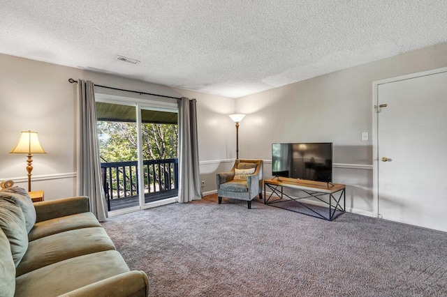 1843 Gascony Parc Dr Unit 1843, Lake St Louis, MO 63367 - living area with carpet floors and a textured ceiling