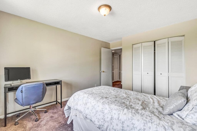 1843 Gascony Parc Dr Unit 1843, Lake St Louis, MO 63367 - carpeted bedroom with a closet, a textured ceiling, and baseboards