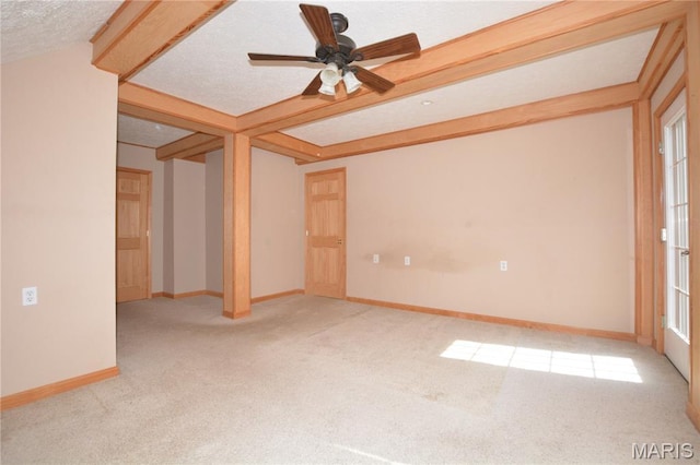 11370 County Road 5220, Rolla, MO 65401 - carpeted empty room featuring a ceiling fan and a textured ceiling