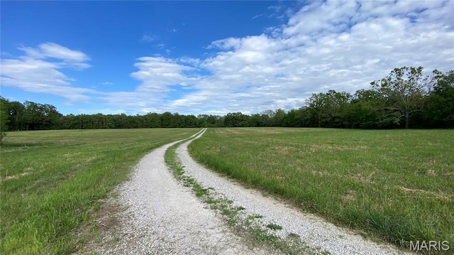 11370 County Road 5220, Rolla, MO 65401 - view of dirt / gravel road with a wooded view and a view of rural / pastoral area