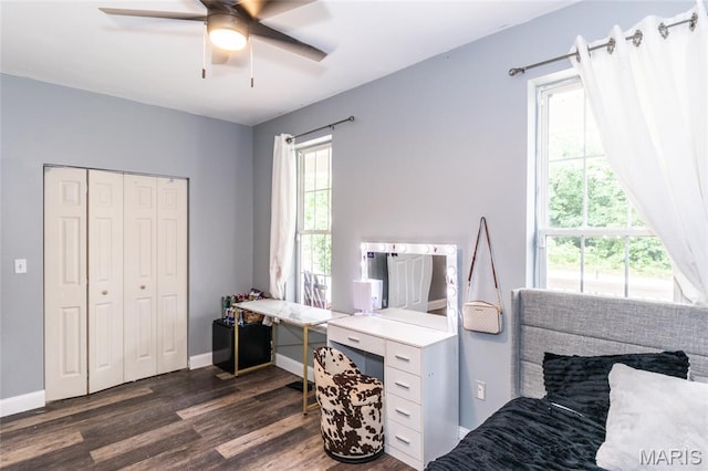 7011 Browns Ford Rd, Dittmer, MO 63023 - office space with dark wood-type flooring and a ceiling fan