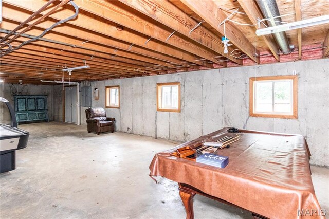 7011 Browns Ford Rd, Dittmer, MO 63023 - basement featuring electric panel and plenty of natural light