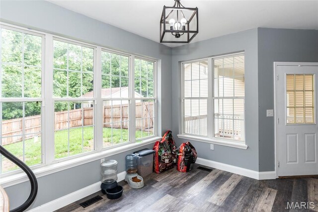 7011 Browns Ford Rd, Dittmer, MO 63023 - sunroom / solarium with a chandelier