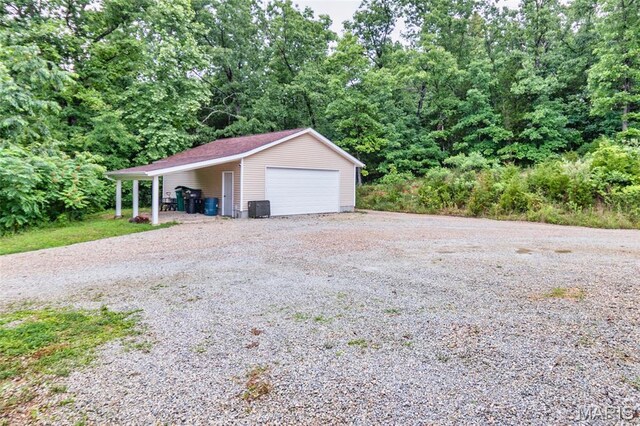 7011 Browns Ford Rd, Dittmer, MO 63023 - garage with a detached garage