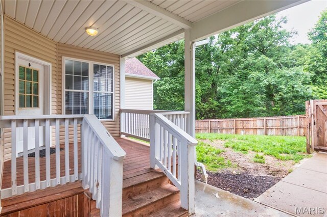 7011 Browns Ford Rd, Dittmer, MO 63023 - view of wooden deck