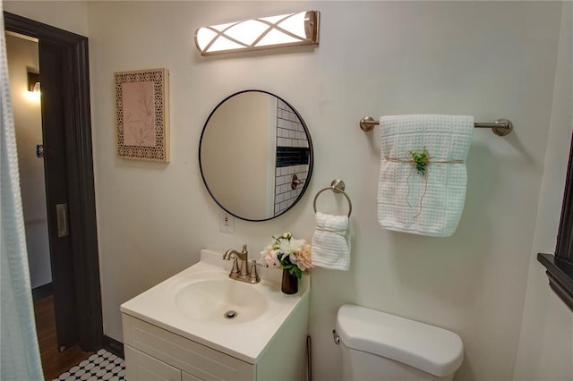 1104 Douglas St, Alton, IL 62002 - half bathroom with toilet and vanity