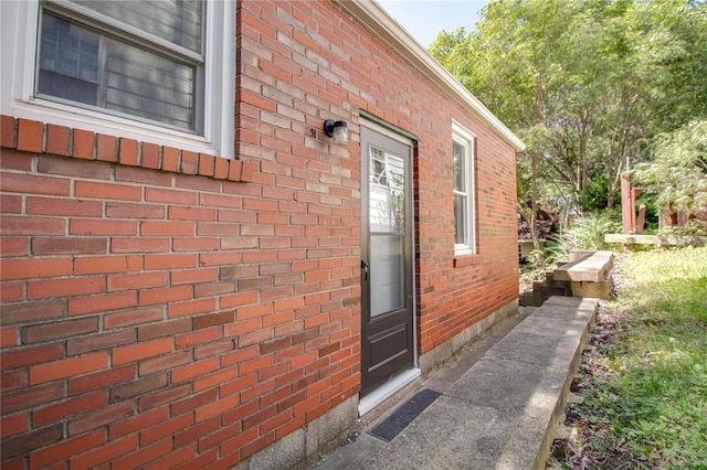 1104 Douglas St, Alton, IL 62002 - doorway to property with brick siding