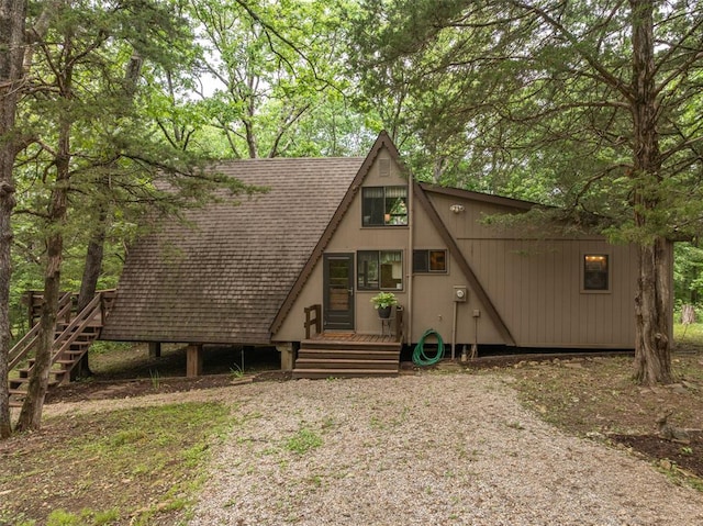 84 E Altdorf Dr, Innsbrook, MO 63390 - a-frame home with roof with shingles