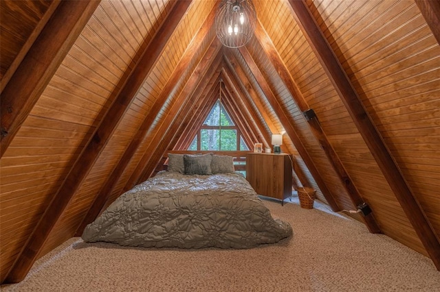 84 E Altdorf Dr, Innsbrook, MO 63390 - bedroom with wooden ceiling and carpet flooring