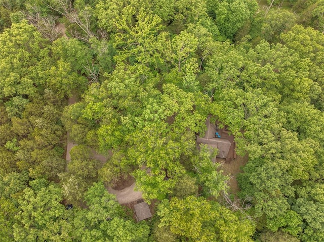 84 E Altdorf Dr, Innsbrook, MO 63390 - view from above of property with a forest