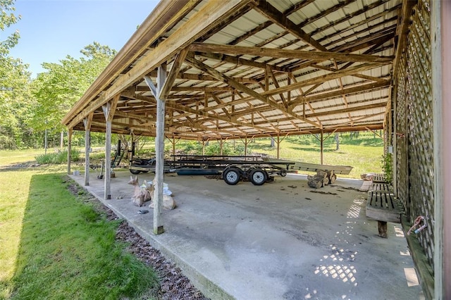 view of vehicle parking