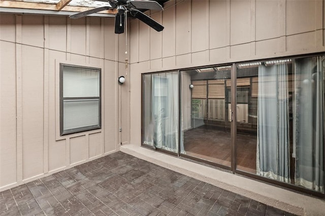1404 Hampton Ct, Belleville, IL 62223 - view of patio with ceiling fan