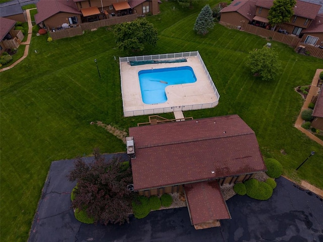 1404 Hampton Ct, Belleville, IL 62223 - drone / aerial view of a pool area