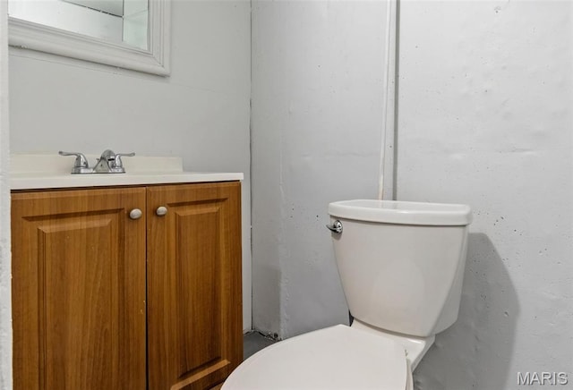 1321 Highmont Dr, Saint Louis, MO 63135 - half bathroom with vanity and toilet