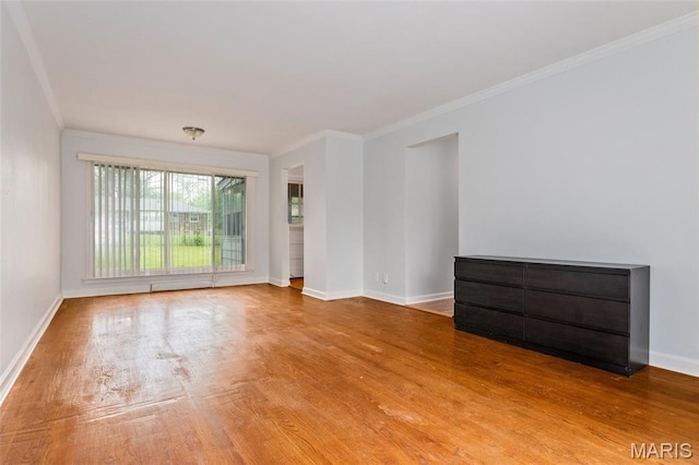 1321 Highmont Dr, Saint Louis, MO 63135 - empty room featuring wood finished floors and ornamental molding