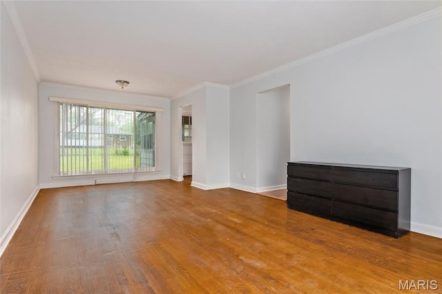 1321 Highmont Dr, Saint Louis, MO 63135 - empty room featuring wood finished floors and ornamental molding