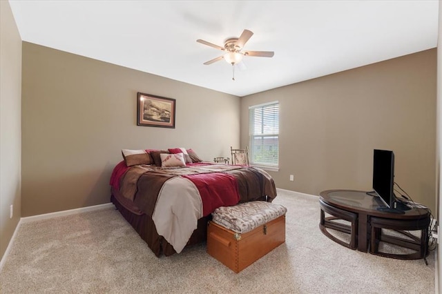 5 The Crossings Ct, Ofallon, MO 63366 - bedroom featuring light colored carpet, baseboards, and a ceiling fan