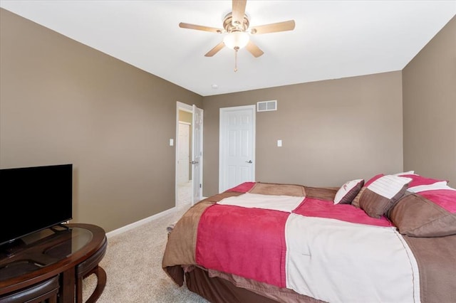 5 The Crossings Ct, Ofallon, MO 63366 - carpeted bedroom with baseboards and ceiling fan
