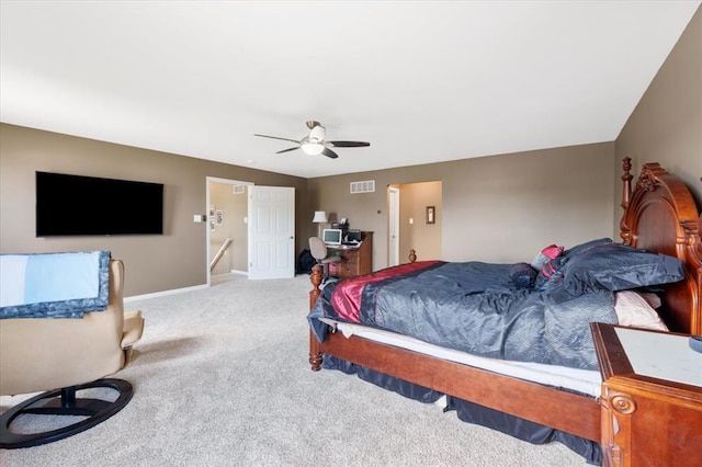 5 The Crossings Ct, Ofallon, MO 63366 - carpeted bedroom featuring baseboards and ceiling fan