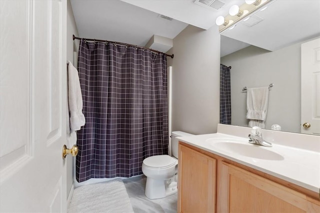 5 The Crossings Ct, Ofallon, MO 63366 - bathroom featuring vanity, toilet, and curtained shower