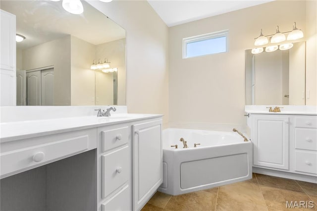 106 Tuscany Trace Dr, Saint Charles, MO 63303 - full bath featuring two vanities and a bath