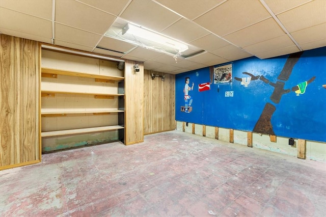 10 Kirby Ln, Belleville, IL 62223 - finished basement with a drop ceiling