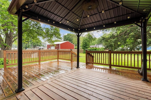 10 Kirby Ln, Belleville, IL 62223 - deck featuring a gazebo