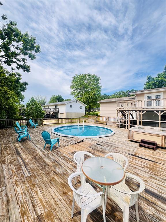 1202 S Mildred Ave, Salem, MO 65560 - view of pool featuring a wooden deck