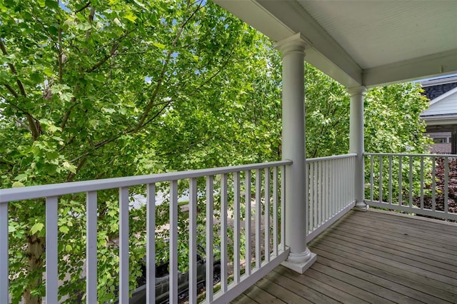 3481 New Town Lake Dr, Saint Charles, MO 63301 - view of wooden deck