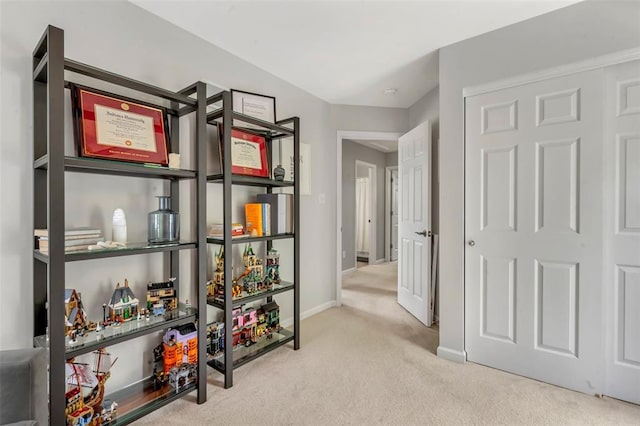 3481 New Town Lake Dr, Saint Charles, MO 63301 - hall featuring carpet floors and baseboards