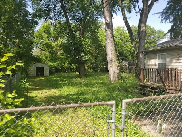 768 Leon St, Cahokia, IL 62206 - view of yard featuring a deck