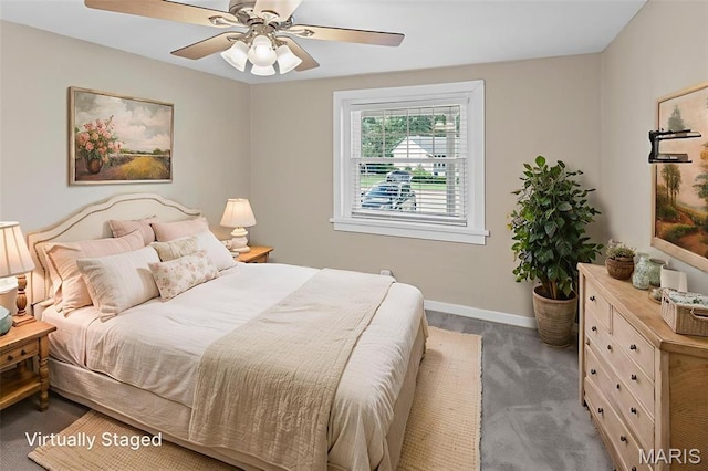 6446 Old Collinsville Rd, Ofallon, IL 62269 - bedroom featuring carpet flooring and a ceiling fan