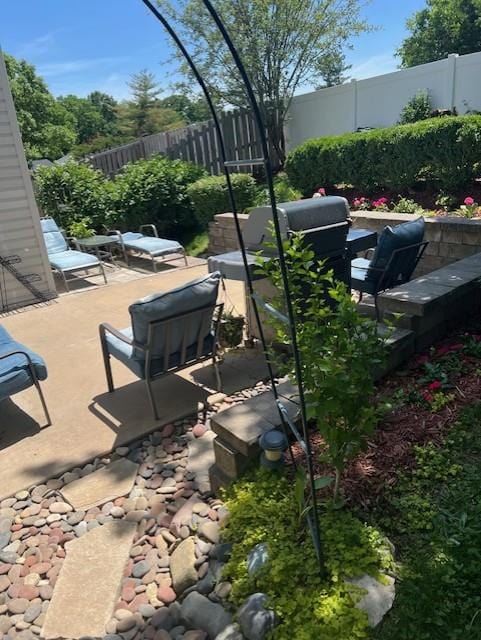 341 Fox Village Ct, Ballwin, MO 63021 - view of patio with a fenced backyard