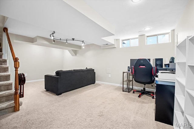7413 Cinnamon Teal Dr, Ofallon, MO 63368 - carpeted office space featuring baseboards