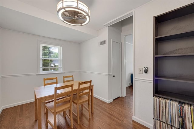 2831 Dunkirk Dr, Saint Louis, MO 63119 - dining room featuring wood finished floors, baseboards, and built in features