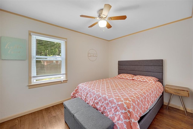 2831 Dunkirk Dr, Saint Louis, MO 63119 - bedroom featuring wood finished floors, baseboards, and ceiling fan