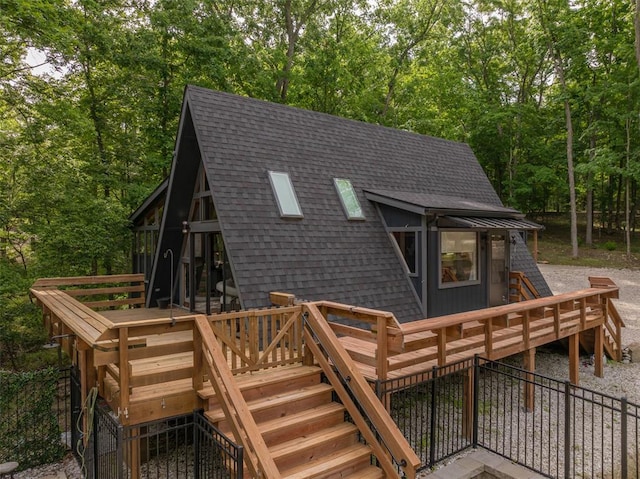 1129 Mitten Ridge Dr, Innsbrook, MO 63390 - deck featuring stairway