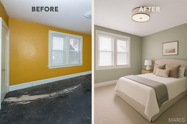 4545 Alice Ave, Saint Louis, MO 63115 - bedroom featuring baseboards and concrete floors