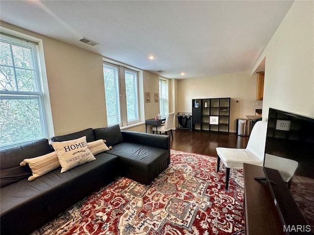 5330 Pershing Ave Unit 402, Saint Louis, MO 63112 - living area featuring wood finished floors, healthy amount of natural light, and recessed lighting
