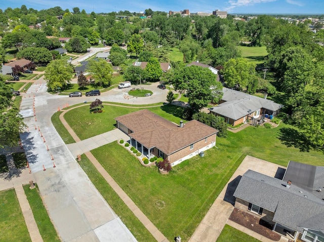 11943 Brookington Dr, Bridgeton, MO 63044 - bird's eye view of a tree filled landscape