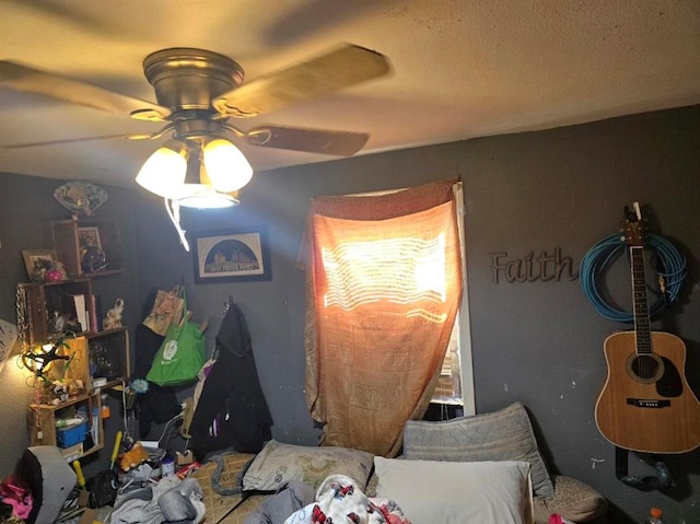 602 Center St, Bloomfield, MO 63825 - bedroom with ceiling fan