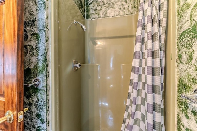21509 Rockwell Dr, Lebanon, MO 65536 - full bath featuring a shower with shower curtain
