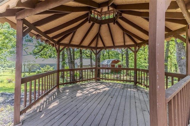 21509 Rockwell Dr, Lebanon, MO 65536 - wooden terrace with a storage shed and a gazebo