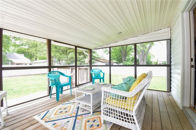 view of sunroom / solarium