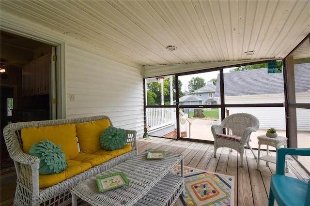 view of sunroom / solarium