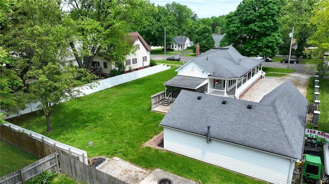 view of subject property