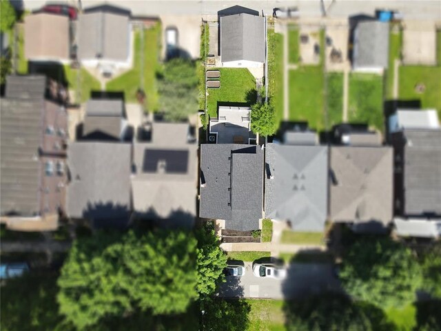 5156 Christy Ave, Saint Louis, MO 63116 - aerial perspective of suburban area with property boundaries highlighted
