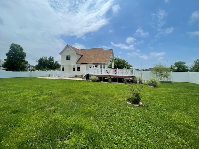 835 Bay Hill Blvd, Union, MO 63084 - back of property with a deck