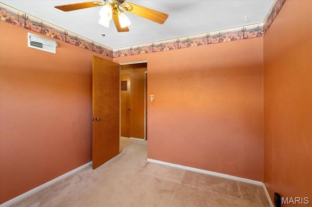 1816 N Belt, Belleville, IL 62221 - spare room with light colored carpet and ceiling fan