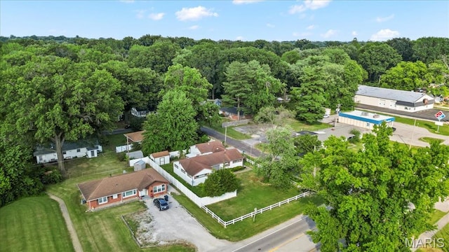 1816 N Belt, Belleville, IL 62221 - drone / aerial view of a heavily wooded area